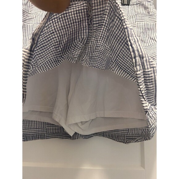 CROFT & BARROW Gray White Striped Skort Skirt with Shorts Womens Size 16 Plus - Picture 5 of 6